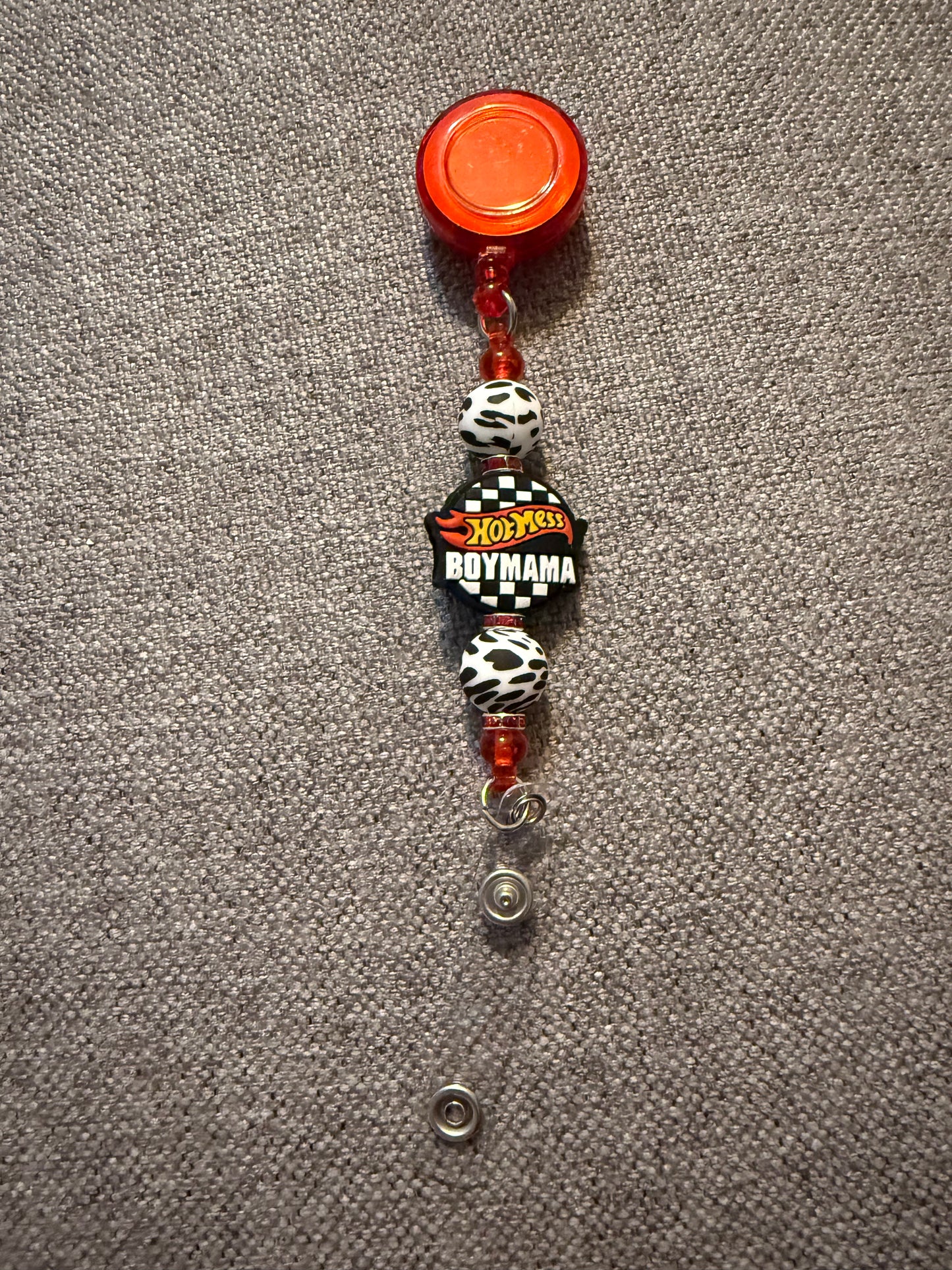 Boy mama badge holder