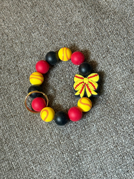 Softball Keychain