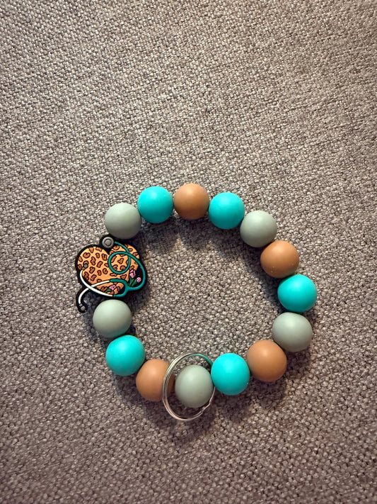 Cheetah Nurse Keychain