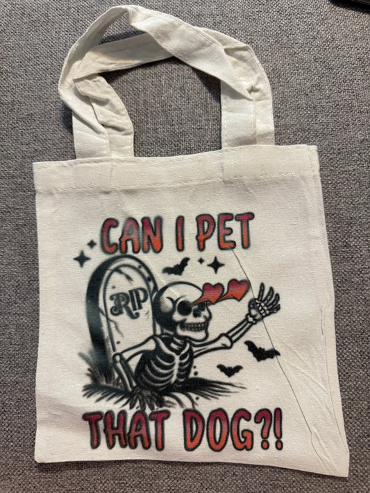 Can I pet that dog canvas bag