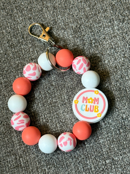 Mom club keychain