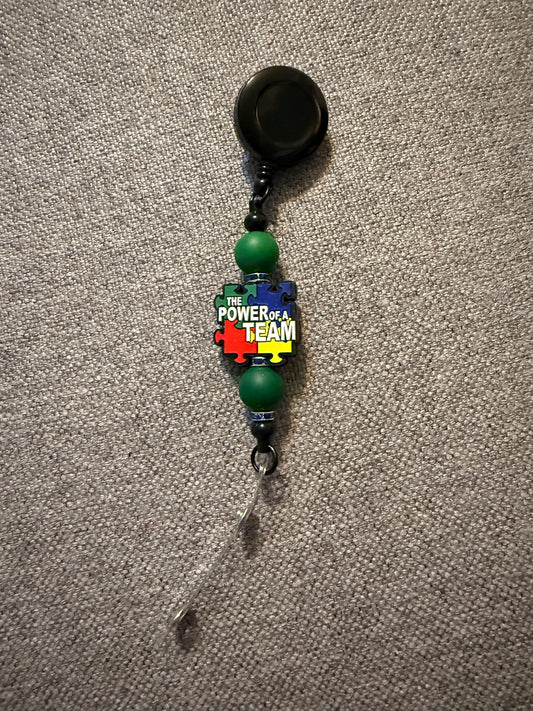 Power team badge holder