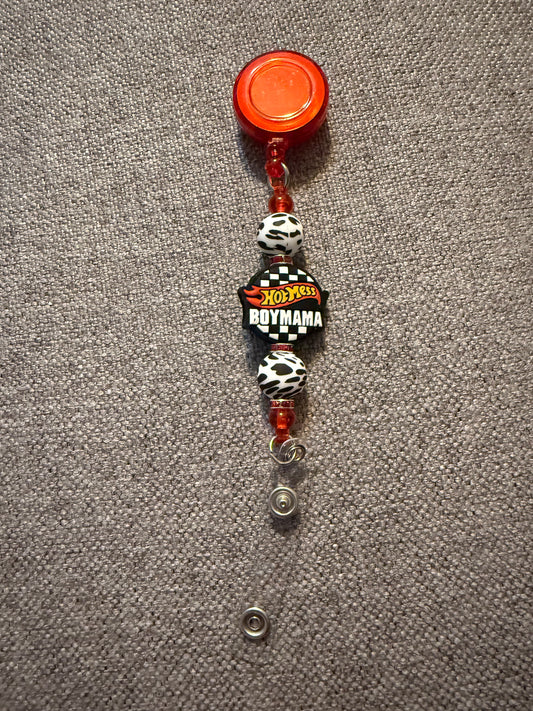 Boy mama badge holder